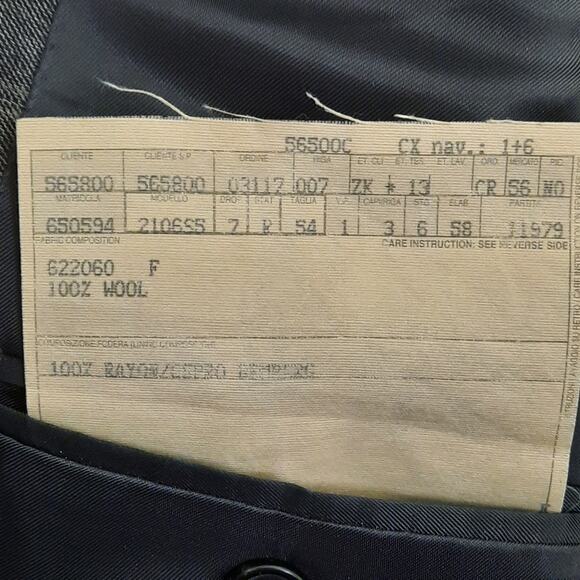 Ermenegildo Zegna 44L Blazer Super 100s Grey Wool Drop 7 Saks Swiss Made - Picture 4 of 8